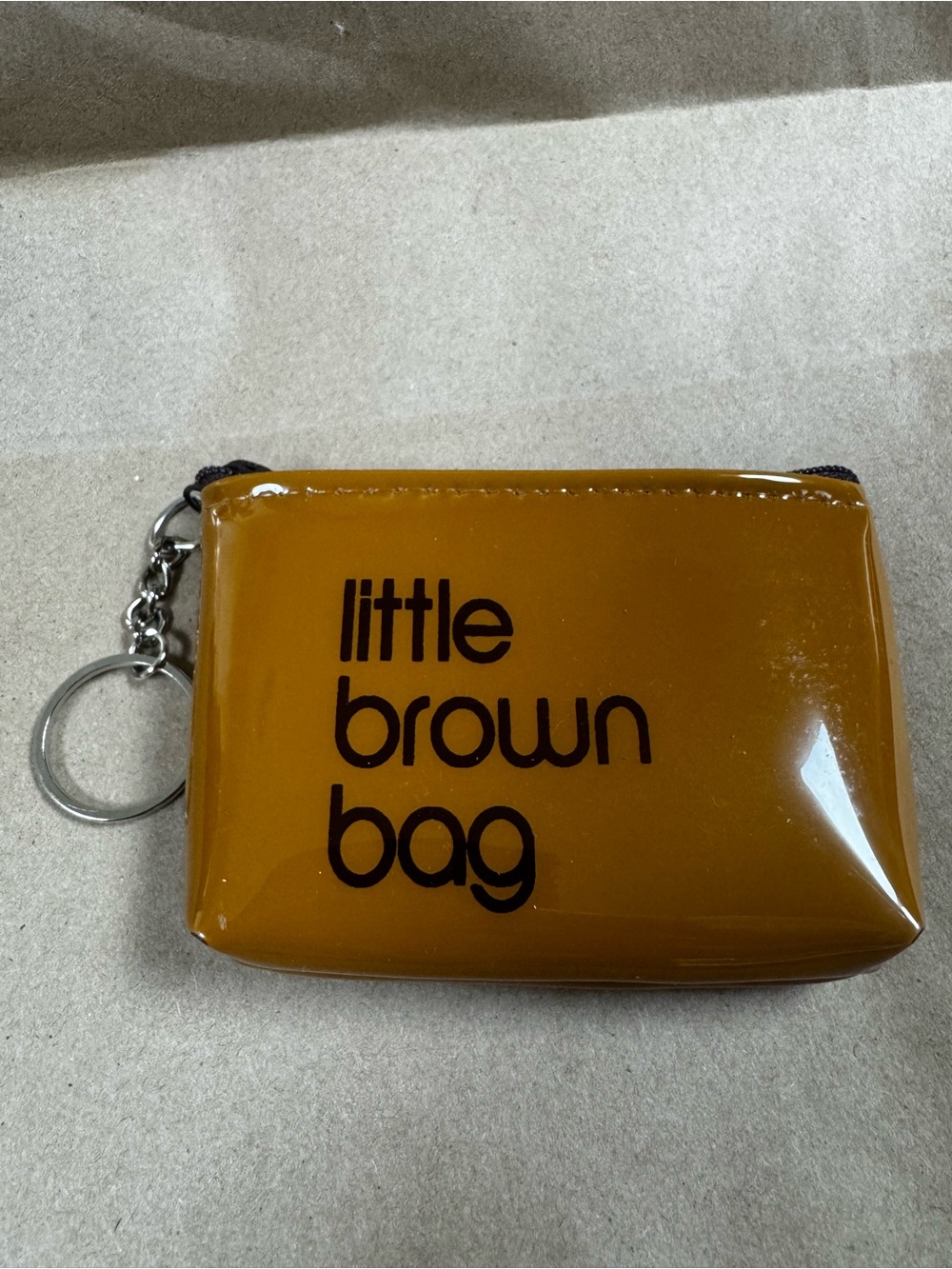 Brown Coin Pouch with Key Ring